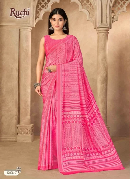 Vedanta Silk Vol 55 By Ruchi Silk Crepe Printed Saree